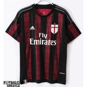AC Milan 2015-2016 Retro Domácí Dres Krátký Rukáv